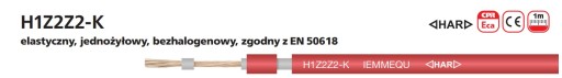 Kábel solárny PV kábel 4mm 1000V MC4 Na meter ... vysoko kvalitný ČERVENÝ