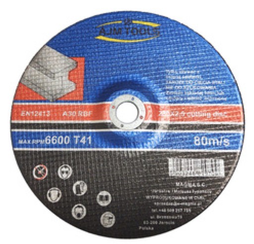 Oceľový rezací kotúč na kov 1 ks 230 x 2,5 kotúče 230 mm AJM TOOLS kovy