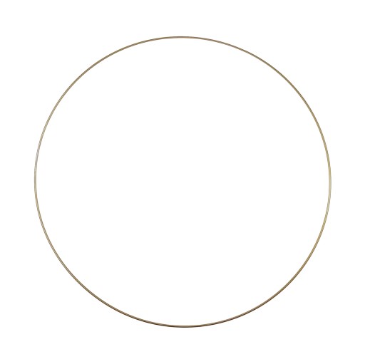 Kovový prsteň na lapač snov - zlatý, 30 cm