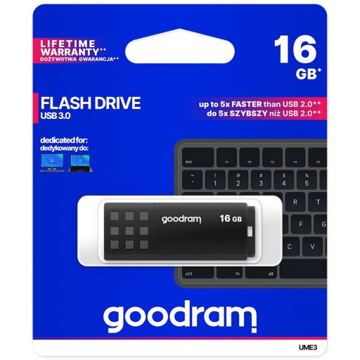 GOODRAM Pendrive UME3 16 GB USB 3.0 čierny