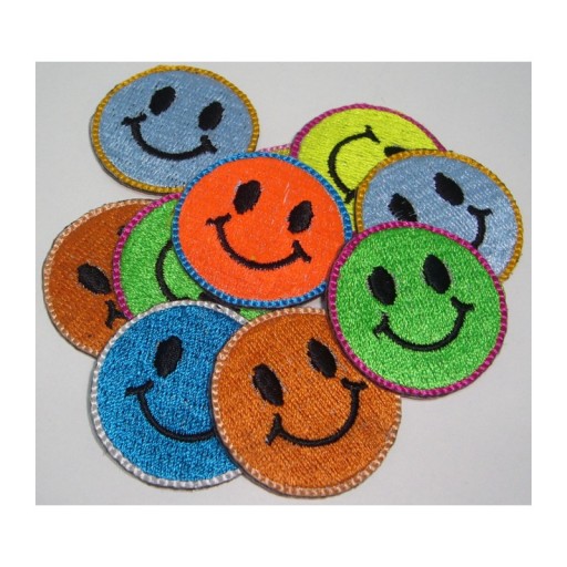 NÁŠIVKA TERMO SMILE NÁŠIVKA 3,5cm ORANŽ