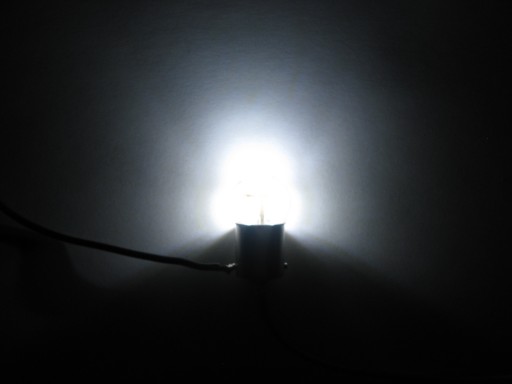 Biela LED žiarovka BA15S 6V DC 5W 10W MZ K750 Jawa