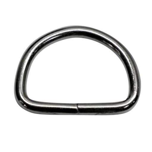 Polkruhový 25mm kovový drôt 4mm Dring 10ks DIY