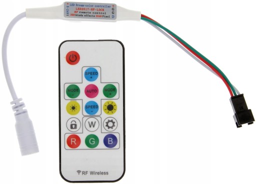 Magic RGB ovládač 3pinový LED ovládač WS2811 Diaľkové ovládanie WS2812