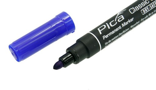 PICA Marker permanentný modrý 520