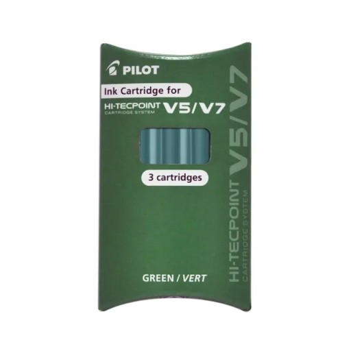 Náboje Náboje pre PILOT V5 CARTRIDGE SYSTEM 3 ks Zelená