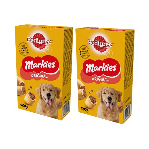 PEDIGREE Markies maškrty vo forme sušienok pre psov 2x500 g