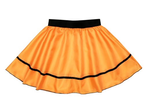 Elastická sukňa, oranžový outfit, 40 cm
