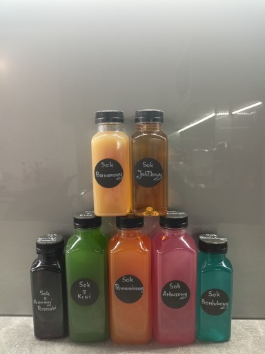 Fľaša PET plastové fľaše na džús, korenie, 500ml, 10 kusov + etikety