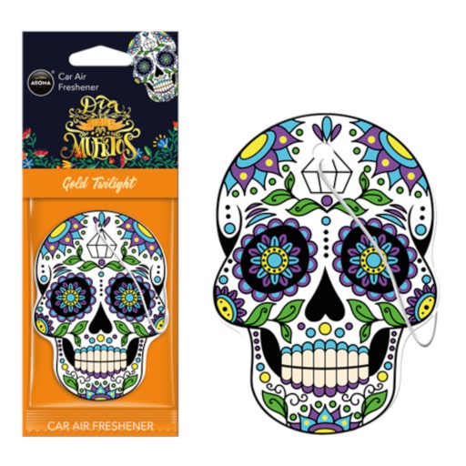Osviežovač do auta s vôňou - MUERTOS GOLD TATOO