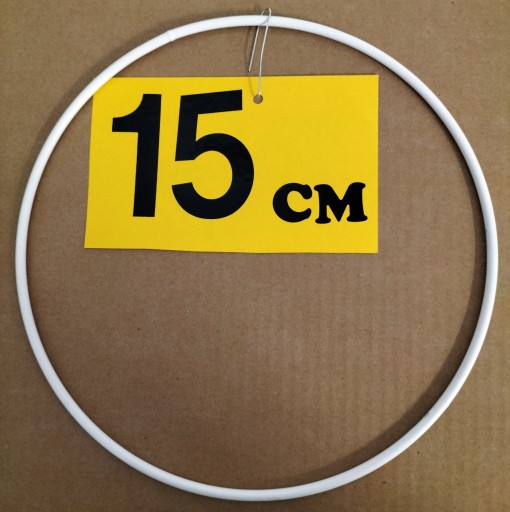 Hrubá 5 mm drôtená obruč makramé 15 cm