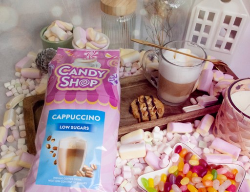 Instantný kávový nápoj Cappuccino s nízkym obsahom cukru 500g Mokate