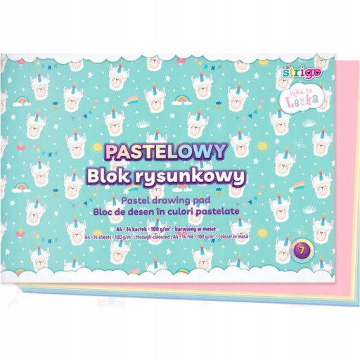 STRIGO BLOK NA KRESLENIE A4 14 PASTEL HEJKA TU LENKA