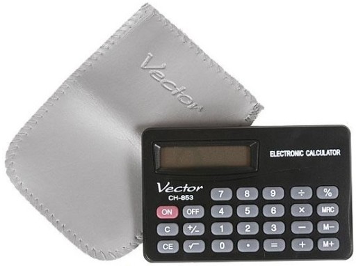 Vektorová kancelárska kalkulačka CH-853, čierna, 8-miestne