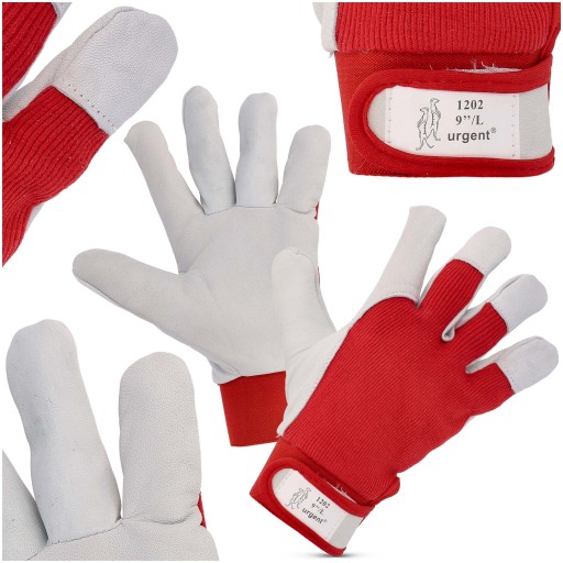 Kožené pracovné rukavice Velcro Goat Leather Strong