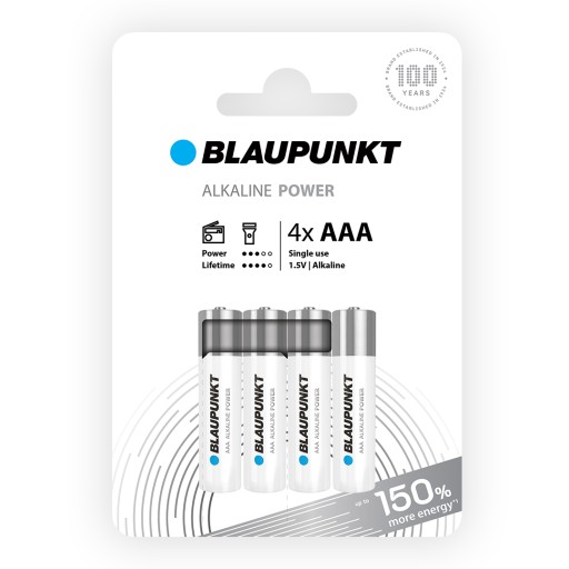 ALKALICKÉ BATÉRIE AAA BLAUPUNKT 4 KS NEMECKÁ KVALITA