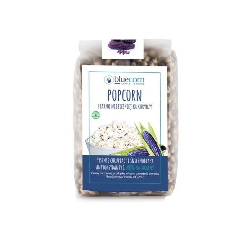 MODRÝ KUKURIČNÝ POPCORN S MODROU KUKURIČNOU BIO KUKURICOU 350 g