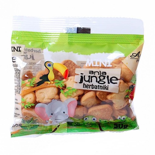 Mini zoo sušienky do džungle bez cukru 50g - Ania