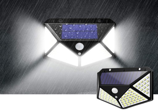 SOLÁRNA LAMPA S POHYBOVÝM SENZOROM HALOGÉN 100LED