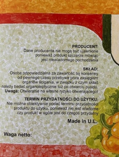 BIGOS CAN vtipné BALENIE TRIČKA DO vtipnej plechovky s nápisom