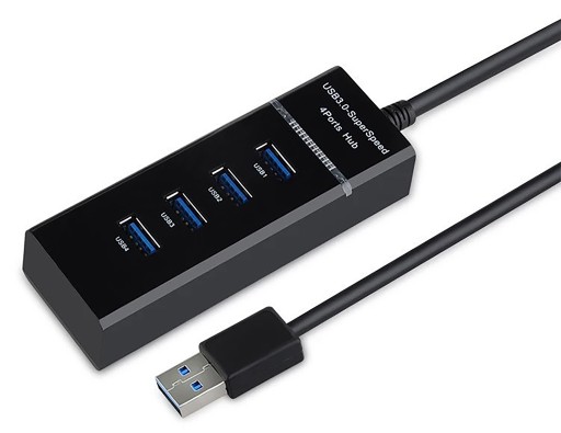 Rozbočovač USB HUB ROZBOČOVAČ KÁBLOV PRE 4 USB 3.0 5Gb/s PORTY pre počítač