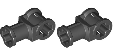 LEGO Technic Connector 32039 čierny - 2 ks