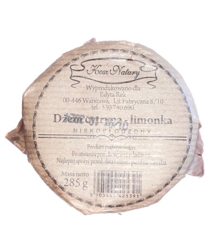 Citrónovo-limetkový džem 285g NATURE KOŠ