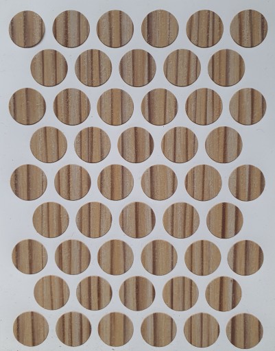 Čiapky na nábytok samolepiace 14mm - borovica Coco Bolo (1487) - 50 ks.
