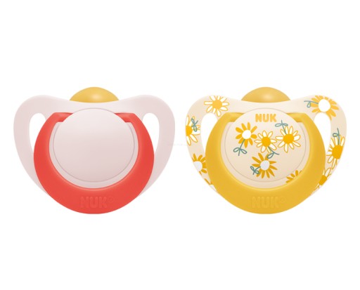 Nuk Star cumlík 18-36m. latex 2 ks. dievča