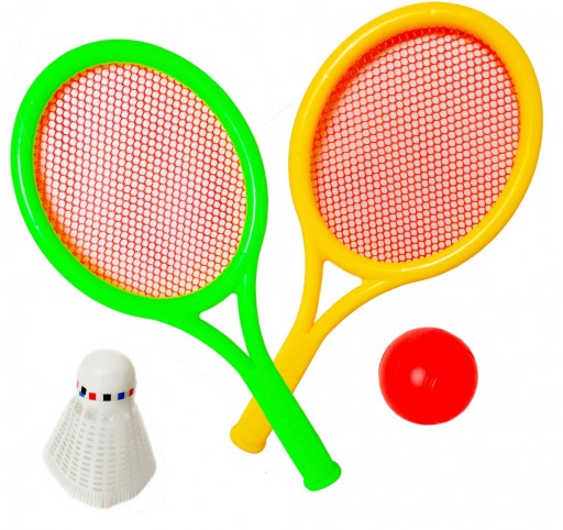 BADMINTON PLÁŽOVÝ SET 2 RAKETY, OTÁČKA A LOPTIČKA