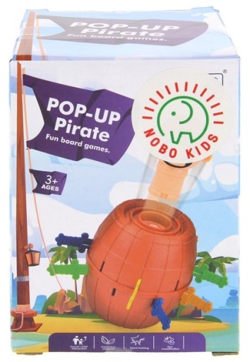 Crazy Pirate in a Barrel Pop Up Arcade Game Nobo Kids