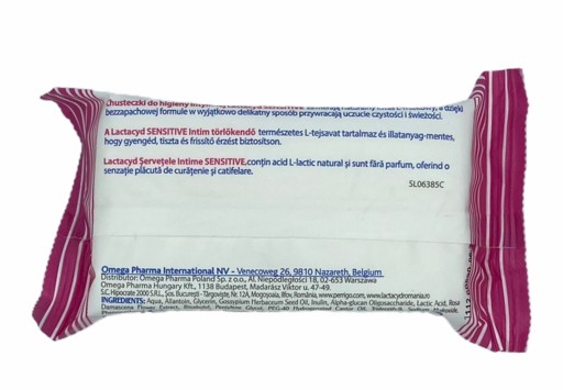 Lactacyd Sensitive Intímne obrúsky 15 ks.