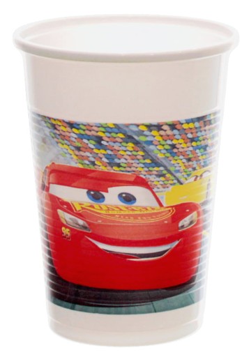 Aut Cars 3 Zygzak plastové poháre 200 ml 8 ks