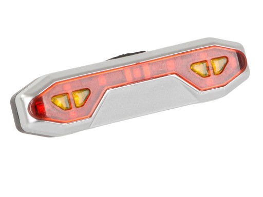 LED USB ZADNÁ BICYKLE LAMPA VÝKONNÁ ZADNÁ NA BICYKEL