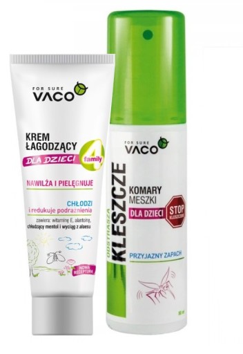 VACO SET KLIŠŤOV A KOMÁROV pre deti + KRÉM