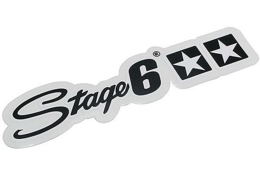 Nálepka Stage6 140x35mm, čierna