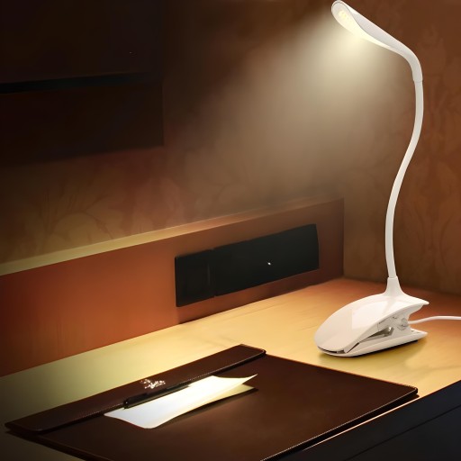 LED ŠKOLSKÁ STOLNÁ LAMPA NOČNÁ USB DOTYKOVÝ KLIP