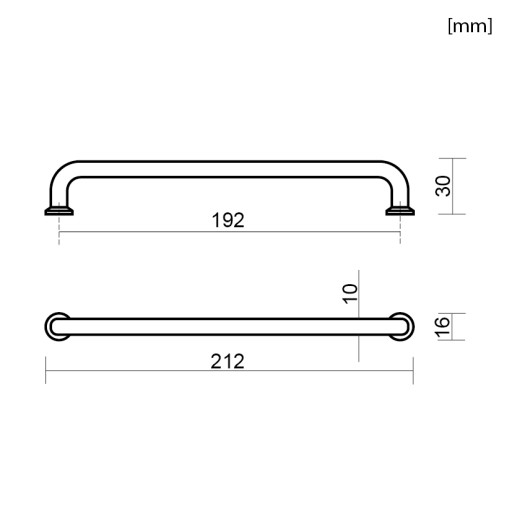 ÚCHYTKA KUCHYNSKÉHO NÁBYTKU ÚCHYTKA ZÁSUVKY ČIERNA 192MM