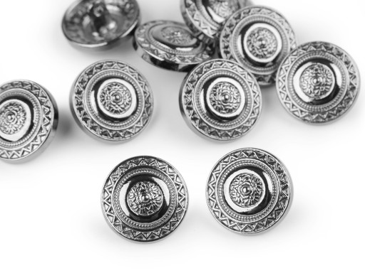 KOVOVÝ GOMBÍK 18 mm grafit