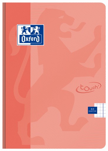 NOTEBOOK S PEVNÝM OBALOM A5 60K OXFORD CORAL GRID