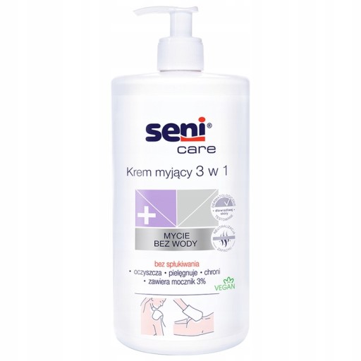 3v1 bezvodý čistiaci krém Seni 3% UREA 500ml
