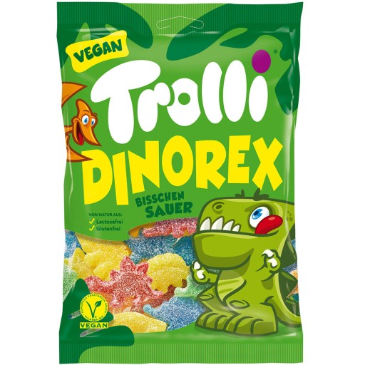TROLLI DINOREX JELLIES KYSLENÉ DINOSAURY 100g!
