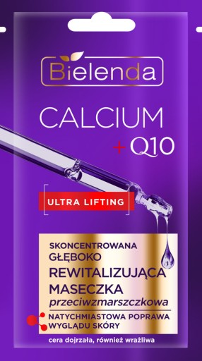 BIELENDA CALCIUM + Q10 REVITALIZAČNÁ MASKA PROTI VRÁSKAM 8g