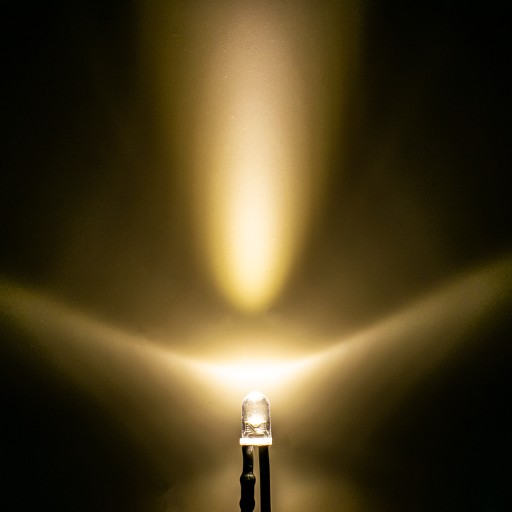 x10 LED 12V 3mm 7 FAREB, kábel 20cm