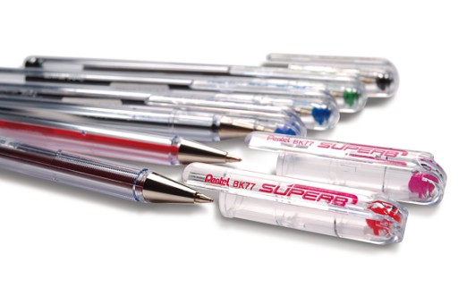 Guľôčkové pero Pentel BK77-B SUPERB Červené 0,7 mm
