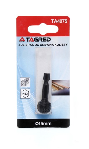 GUĽOVÁ FRÉZA RAŠPĽA NA DREVO 15MM