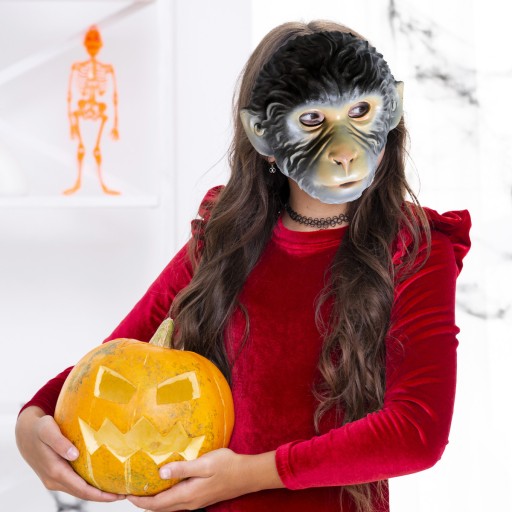 MASKA OPICE KOSTÝM OPICE DISCIPLÍNA KARNEVAL SILVESTROVSKÝ HALLOWEENSKÝ PÁRTY