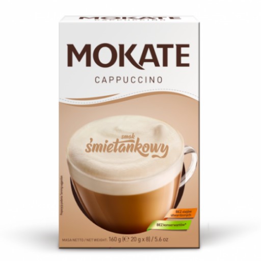 Kávový nápoj Kávový Cappuccino krém s penou 160g Mokate