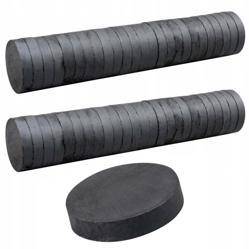 FERITOVÉ MAGNETY 17x3MM okrúhly VALEC SADA FERITOVÝCH MAGNETOV 50KS