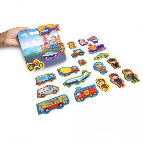 MAGNETICKÝ PREPRAVNÝ SET S DOSKOVÝMI MAGNETMI ROTER KAFER PUZZZLE